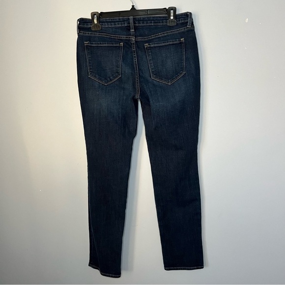 Old Navy Straight Leg Mid Rise Dark Rinse Denim Jeans Size 4 Regular - Picture 11 of 16